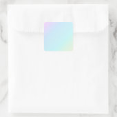 PASTEL RAINBOW FARBIGE GRADIENSTLEISTUNGEN HINTERG QUADRATISCHER AUFKLEBER (Tasche)