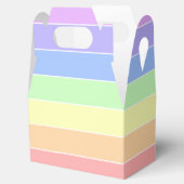 Pastel Rainbow Farbige Streifen Geschenkschachtel (Geöffnet)