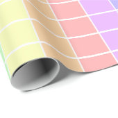 Pastel Rainbow Farbiges Muster Geschenkpapier (Rolleneckpunkt)