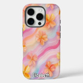 Pastel Rainbow Floral Case-Mate iPhone Hülle (Rückseite)