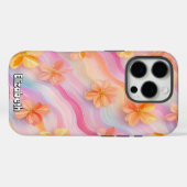 Pastel Rainbow Floral Case-Mate iPhone Hülle (Rückseite (Horizontal))
