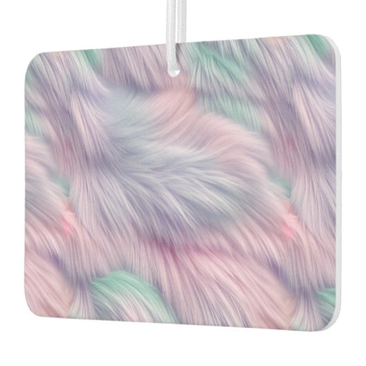 Pastel Rainbow Fur Autolufterfrischer (Links)