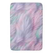 Pastel Rainbow Fur Badematte (Vorderseite Vertikal)