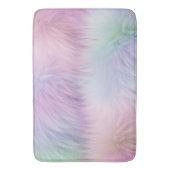 Pastel Rainbow Fur Badematte (Vorderseite Vertikal)