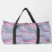 Pastel Rainbow Fur Duffle Bag (Vorderseite)
