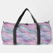 Pastel Rainbow Fur Duffle Bag (Rückseite)