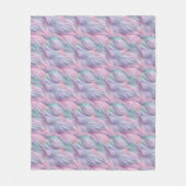 Pastel Rainbow Fur Fleecedecke (Vorderseite)