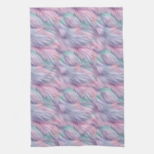 Pastel Rainbow Fur Geschirrtuch (Vertikal)