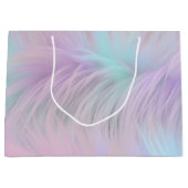Pastel Rainbow Fur Große Geschenktüte (Vorderseite)