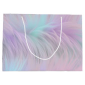Pastel Rainbow Fur Große Geschenktüte (Rückseite)