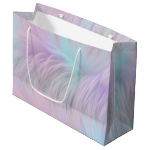 Pastel Rainbow Fur Große Geschenktüte