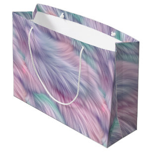 Pastel Rainbow Fur Große Geschenktüte