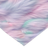 Pastel Rainbow Fur Großer Tischläufer (Ecke)