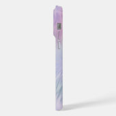 Pastel Rainbow Fur iPhone Hülle (Linke Seite)