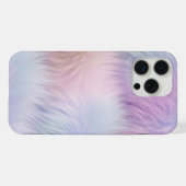 Pastel Rainbow Fur iPhone Hülle (Rückseite (Horizontal))