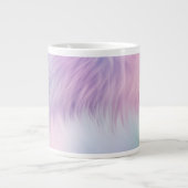 Pastel Rainbow Fur Jumbo-Tasse (Vorderseite)