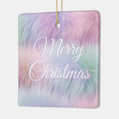 Pastel Rainbow Fur Keramikornament (Links)
