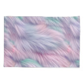 Pastel Rainbow Fur Kissenbezug (Rückseite)