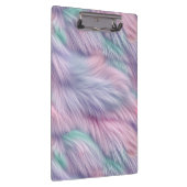 Pastel Rainbow Fur Klemmbrett (Rechts)