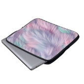 Pastel Rainbow Fur Laptopschutzhülle (Vorne Knopf)