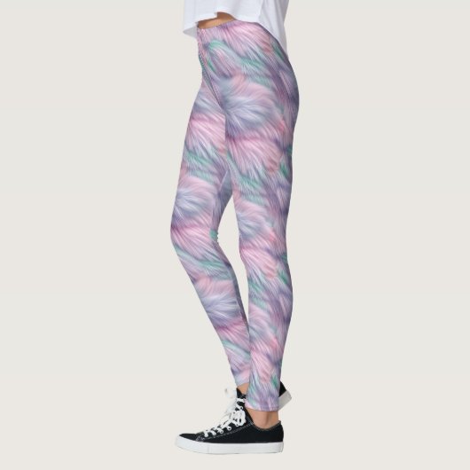 Pastel Rainbow Fur Leggings (Links)