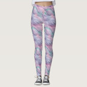 Pastel Rainbow Fur Leggings (Vorderseite)