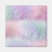 Pastel Rainbow Fur Magnet (Vorne)