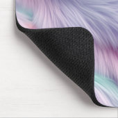 Pastel Rainbow Fur Mousepad (Ecke)