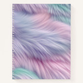 Pastel Rainbow Fur Notizblock (Vorderseite)