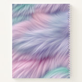 Pastel Rainbow Fur Notizblock (Rückseite)
