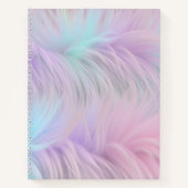 Pastel Rainbow Fur Notizblock (Vorderseite)