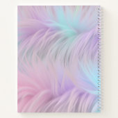 Pastel Rainbow Fur Notizblock (Rückseite)