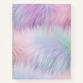 Pastel Rainbow Fur Notizblock (Vorderseite)