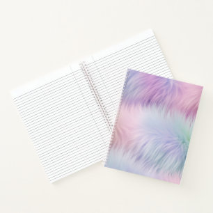 Pastel Rainbow Fur Notizblock