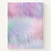 Pastel Rainbow Fur Notizblock (Rückseite)