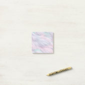 Pastel Rainbow Fur Post-it Klebezettel (Auf Schreibtisch)