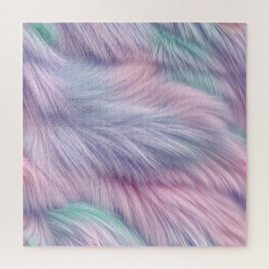 Pastel Rainbow Fur Puzzle (Vertikal)