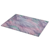Pastel Rainbow Fur Schneidebrett (Ecke)