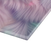 Pastel Rainbow Fur Schneidebrett (Ecke)