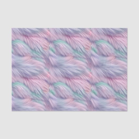Pastel Rainbow Fur Seidenpapier (Vorderseite)
