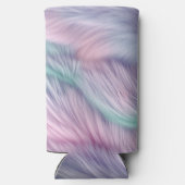 Pastel Rainbow Fur Selters Dosenkühler (Rückseite)
