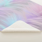 Pastel Rainbow Fur Sherpadecke (3/4)
