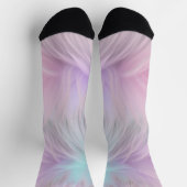 Pastel Rainbow Fur Socken (Oben)