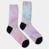 Pastel Rainbow Fur Socken (Rechts)