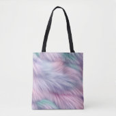 Pastel Rainbow Fur Tasche (Vorderseite)