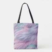 Pastel Rainbow Fur Tasche (Rückseite)