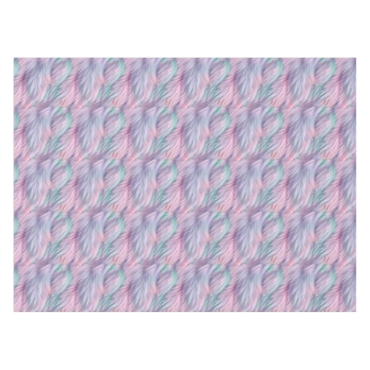 Pastel Rainbow Fur Tischdecke (Vorderseite (Horizontal))