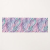 Pastel Rainbow Fur Yogamatte (Vorderseite (Horizontal))