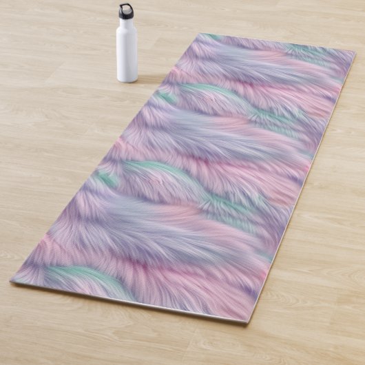 Pastel Rainbow Fur Yogamatte (Beispiel)