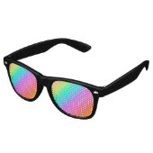 Pastel Rainbow Gay Pride Party Sonnenbrille (Schrägansicht)